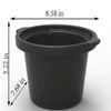 Slow Cooker 2 QT Crock-pot Matte Black Finish Removeable Stoneware Pot