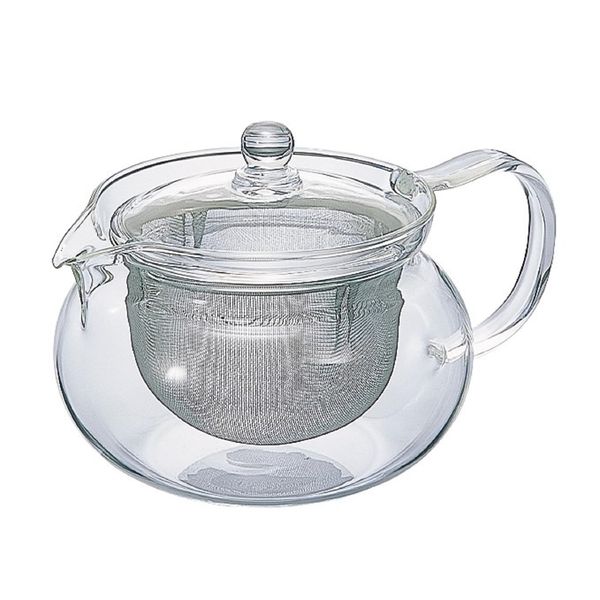 Hario CHJMN-70T 700 ml 1-Piece Glass Chacha Kyusu Maru Tea Pot