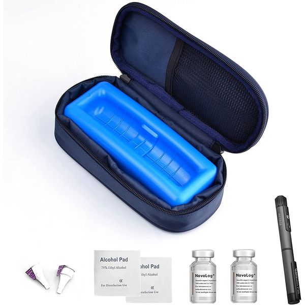 Reusable Insulin Cooler Travel Case Diabetic Medication Insulated Cool Organizer