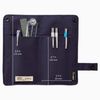 LIHITLAB Slim Pen Case, 7.5 x 4.3, Navy (A7585-11)