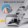 Nail Clippers for Thick Nails, Large Sharp Toe Nail Cutter with Catcher for Tough Nails