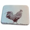 Dish Drying Mat - Clay Red Rooster Sketch PS Animals