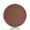 Everything Kitchens Modern Flat 12-Piece Dinner Plate Set | Brown, Beige & Terr