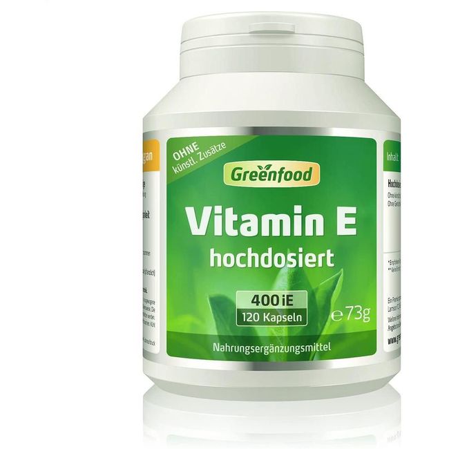 Directly from Germany Vitamin E 400 iE Multi-Dose 120 Capsules No artificial additives. genetic engineering