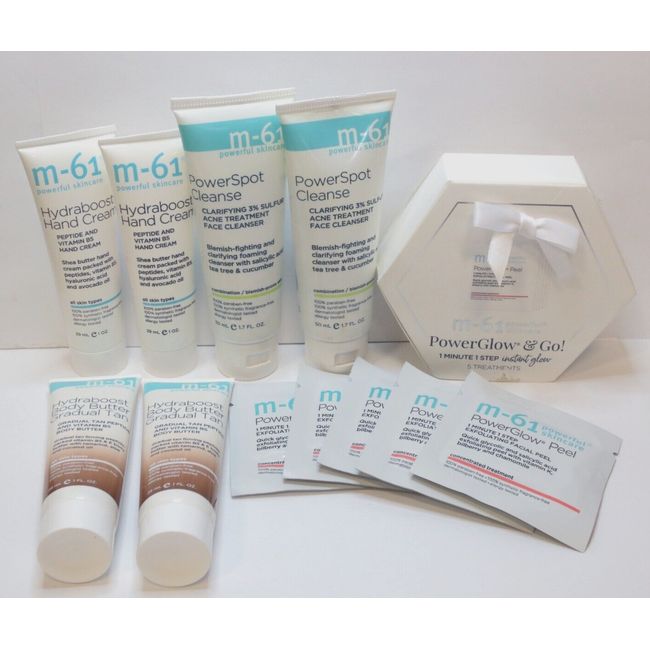 M-61 ASSORTED DISCOVERY 7 PC SKIN CARE SET -CLEANSER, CREAM, TANNER & TREATMENTS