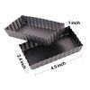 Webake 4 Pack Mini Tart Pans with Removable Bottom, Rectangular Baking Pan Non-Stick Cake Tin for Oven and Insta Pot Baking