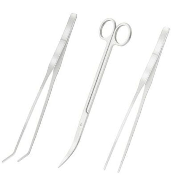 Stainless Steel Aquarium Tank Aquatic Plant Tools Sets (3 in 1)