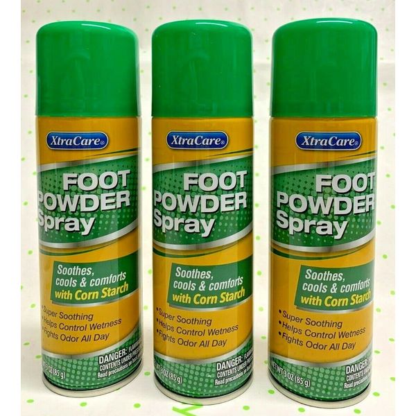 3 Xtra Care Foot Powder Spray 3 oz