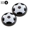Hover Soccer Ball 2-Pack Air Balls with Led Lights Black