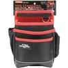 E-Value EDK-2D RD Waist Bag, 3 Tiers, Black & Red
