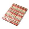 Gift Wrapping Paper Xmas Christmas Present Classic Festive Traditional Pattern Design Giftwrap Pack 10 Sheets