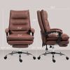 Microfibre Massage Office Chair with Heat, Reclining, Coffee