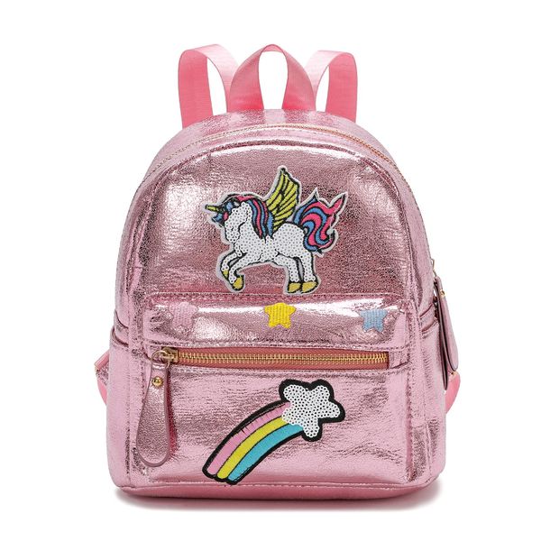 Qiuhome Unicorn Mini Backpack Girls Unicorn Bags Childrens (Pink)