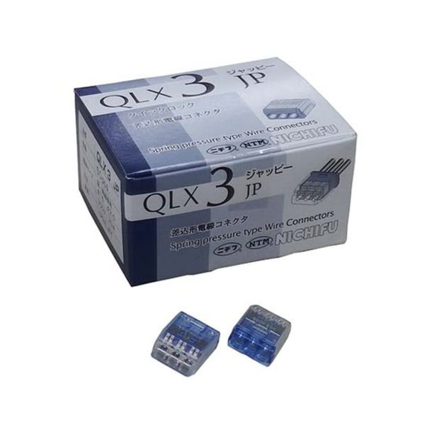 Jappy Bayonet shape wire connector (Quick Lock) Blue Transparent 50 Pieces qlx3 – JP – BCL