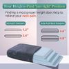 LOFE Adjustable Memory Foam Pillow - 4 Heights from 1.2'' to 4.8'', Cervical