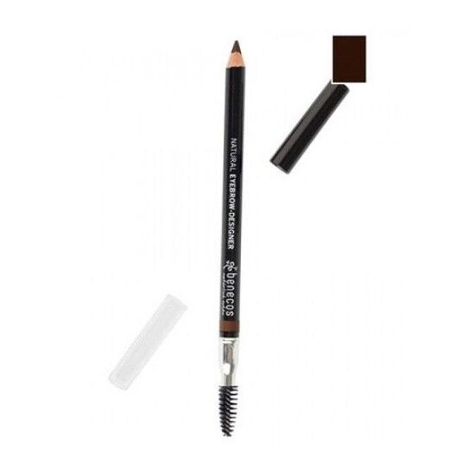 Brand New Benecos Natural Sensitive Safe Eyebrow Designer Pencil Brown .039 oz