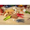 KUHN RIKON Easy-Clean Garlic Press, Red