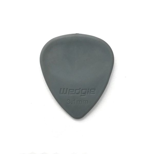 Wedgie Rubber Guitar Picks | 3.1mm | Medium | Grey | 3 pcs