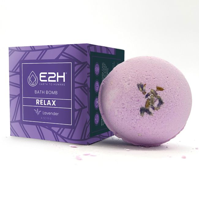 E2H Relax Bath Bomb - Lavender Scent