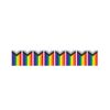 Beistle 53959 Rainbow Pride Pennant Streamer Banner Bunting