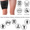 4 Pcs Elastic Knee Wrap Compression Band Knee Brace Support for Legs