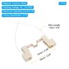 PATIKIL 78mm R7S Socket, 4 Pack Ceramic Lamp Holder Halogen Socket Bulb Base Converter Connector Double Ended with Cable Wire, Multicolor White