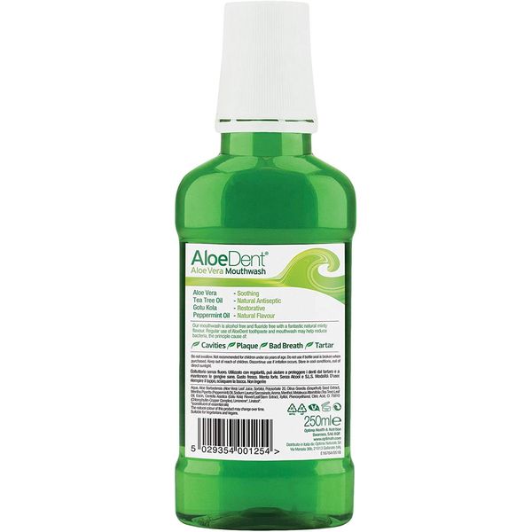 (4 PACK) - Aloe Dent - Aloe Vera Mouthwash | 250ml | 4 PACK BUNDLE