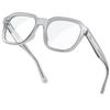 Oversized Square Blue Light Blocking Glasses Computer Gray Frame Eyewear