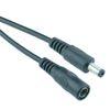 2.1mm x 5.5mm DC Power Plug to Socket CCTV Extension Lead Cable 0.5m