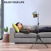 63" Tablet Tripod Stand Phone Holder Floor Mount Adjustable For 4"-10.9" ipad