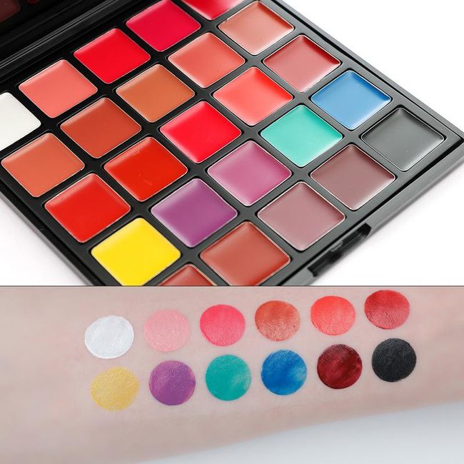 Matte Lip Gloss 25 Colors Lipstick Palette Waterproof Velvet Long Lasting Makeup Cosmetics