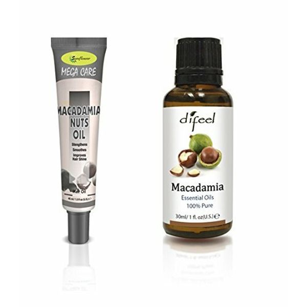 Difeel Hair & Essential Oil -Macadamia Oil 2PC Set