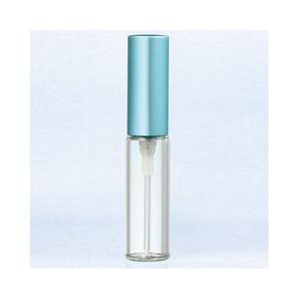 Yamada Atomizer Perfume Glass Atomizer Simple 5206 Clear Bottle/Cap Matte Blue 4ml YAMADA ATOMIZER