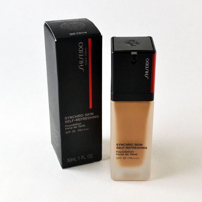 Shiseido Synchro Skin Self-Refreshing SPF35 Foundation CITRINE 360 - IN BOX