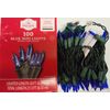 4 Box Holiday Time 100ct Mini Blue String Light 20ft Green Cord Christmas Easter