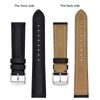 BISONSTRAP Watch Strap 20mm, Vintage Leather Replacement Watch Band, Black