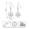 Philip Jones Silver Plated Daisy Drop Earrings