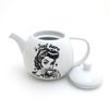 Spill the Tea round teapot, small teapot, funny tea gift for tea drinker