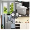 Refrigerator Lock with Combination, Keyless Security Lock for Freezers, Cabinets, Drawers, Easy Installation (2, White)