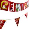 Festive Christmas Banner & Bunting Twin Pack (Red)