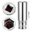 sourcing map 2 Pcs 1/4 Inch Drive 12mm 6-Point Deep Socket, Metric, Cr-V