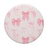 Coquette Pink Bow Pattern PopSockets Standard PopGrip