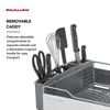 Stainless Steel Dish Rack W/ Angled Drain Board & Removable Flatware Caddy New