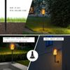 4 Pack Solar LED Flame Lamp Flickering Torch Light Outdoor Fire 96 LED Light