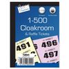 Just stationery 2 X 1-500 Cloakroom Ticket