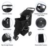 3 Wheels Travel Pet Stroller Dogs/Cats Lightweight Compact Foldable Stroller