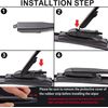 Front Windshield Wiper Blade for Tesla Model X 28"+18" with Integrated Washing