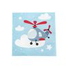 5" Airplane Party Paper Beverage Napkins - 16 Count