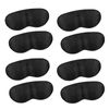 Shoe Blocking Heel Pad, Shoe Heel Protection Pad, Adjustable Size, Includes Adhesive Seal, Unisex, Left & Right (Black (4 Pairs)