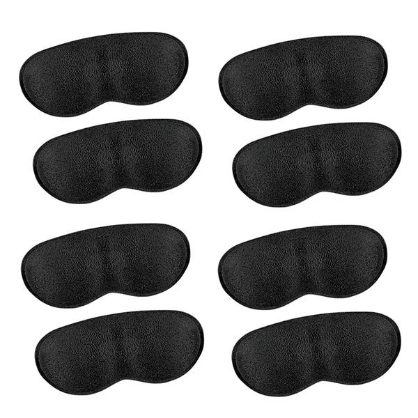 Shoe Blocking Heel Pad, Shoe Heel Protection Pad, Adjustable Size, Includes Adhesive Seal, Unisex, Left & Right (Black (4 Pairs)